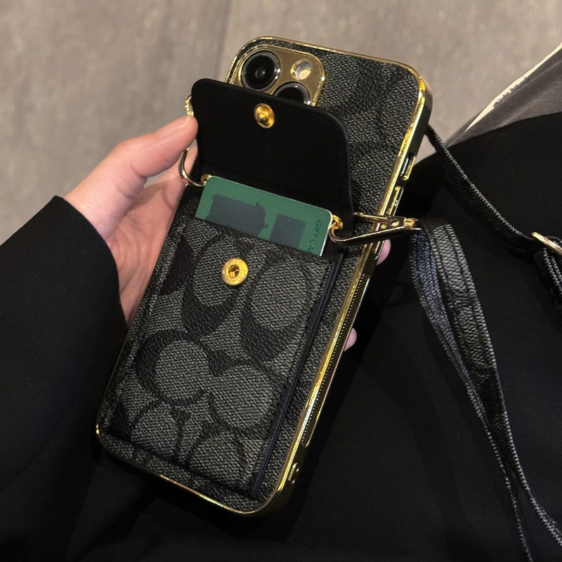 COA kártya táska bőrlánc iPhone tok
