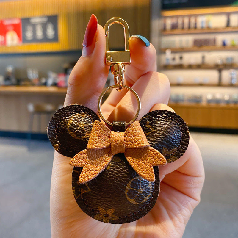 Luxury Mickey Keychain – Faux Leather