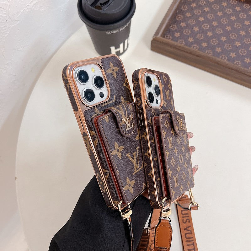 Lou Gold Cover Crossody iPhone tok