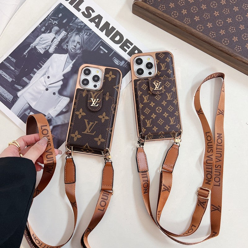 Lou Gold Cover Crossody iPhone tok