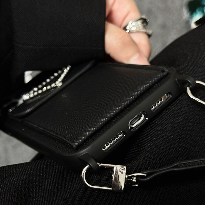 PRA Crossbody bőr iPhone tok