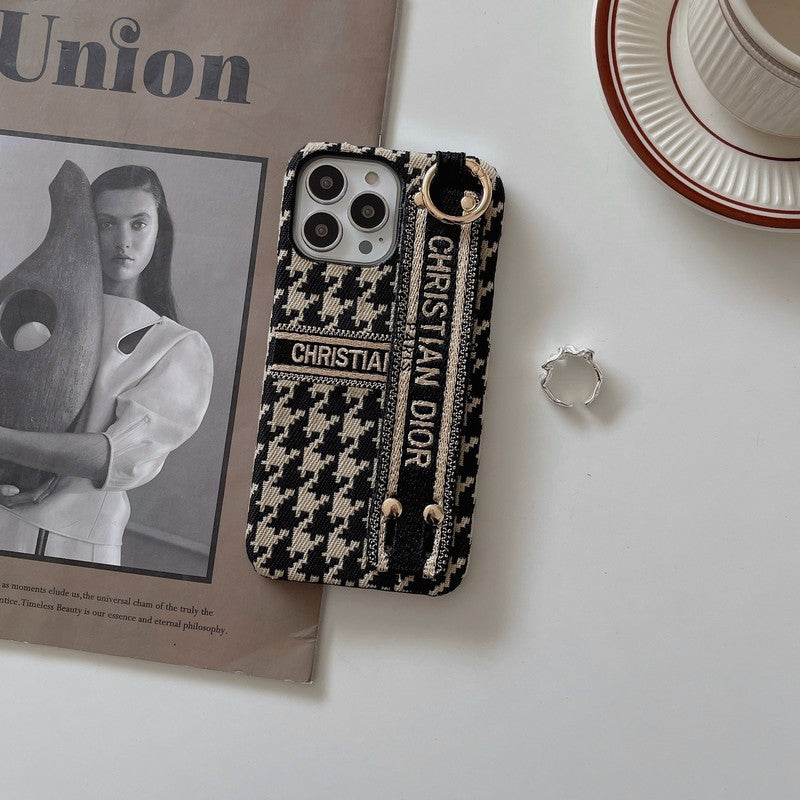 CD Houndstooth Armband iPhone Hülle