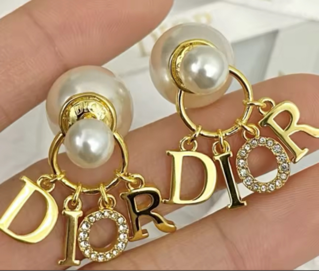 D! 0R Pearl Earring øreringer