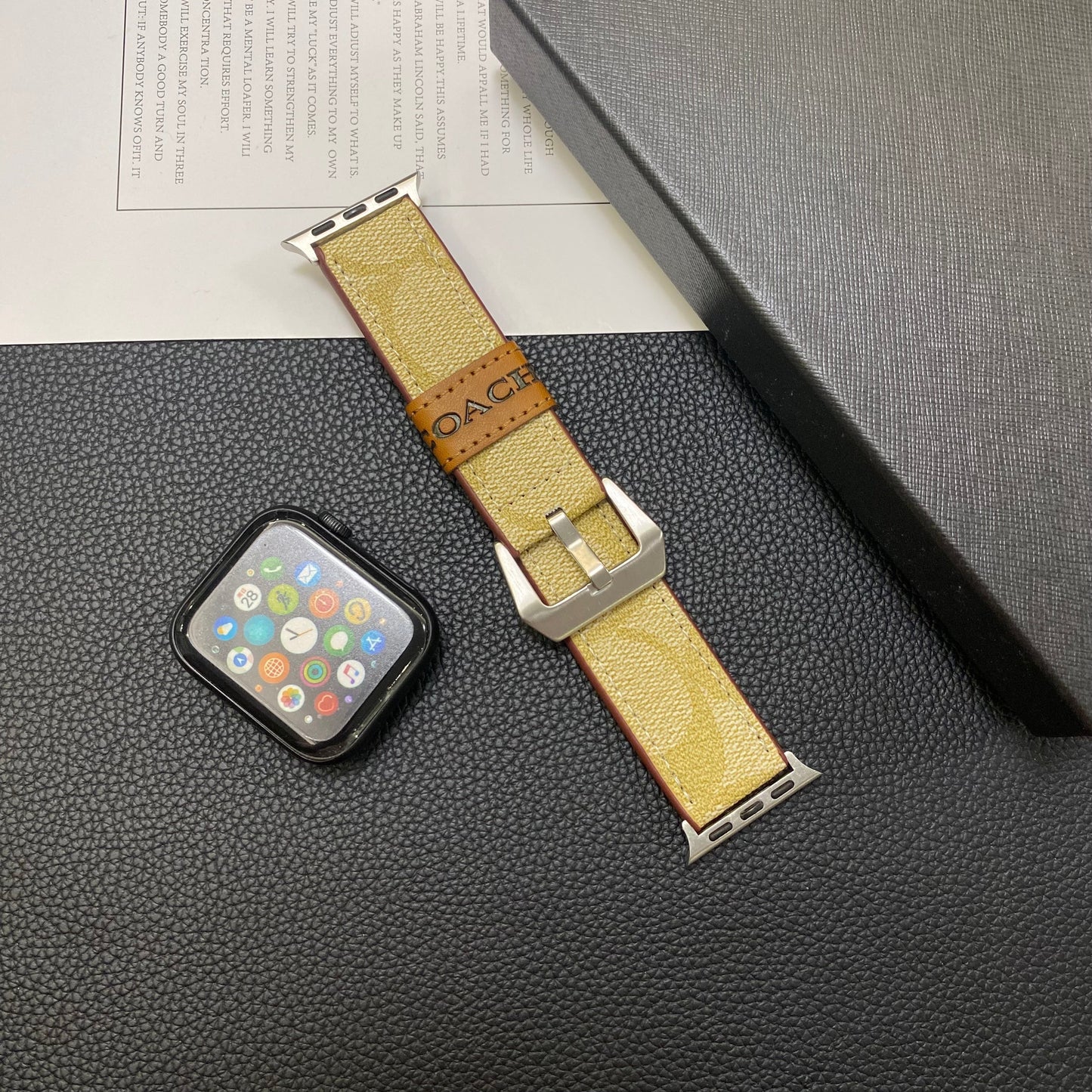 Skinntrener Apple Watch Band Coffee-Yhk244221710