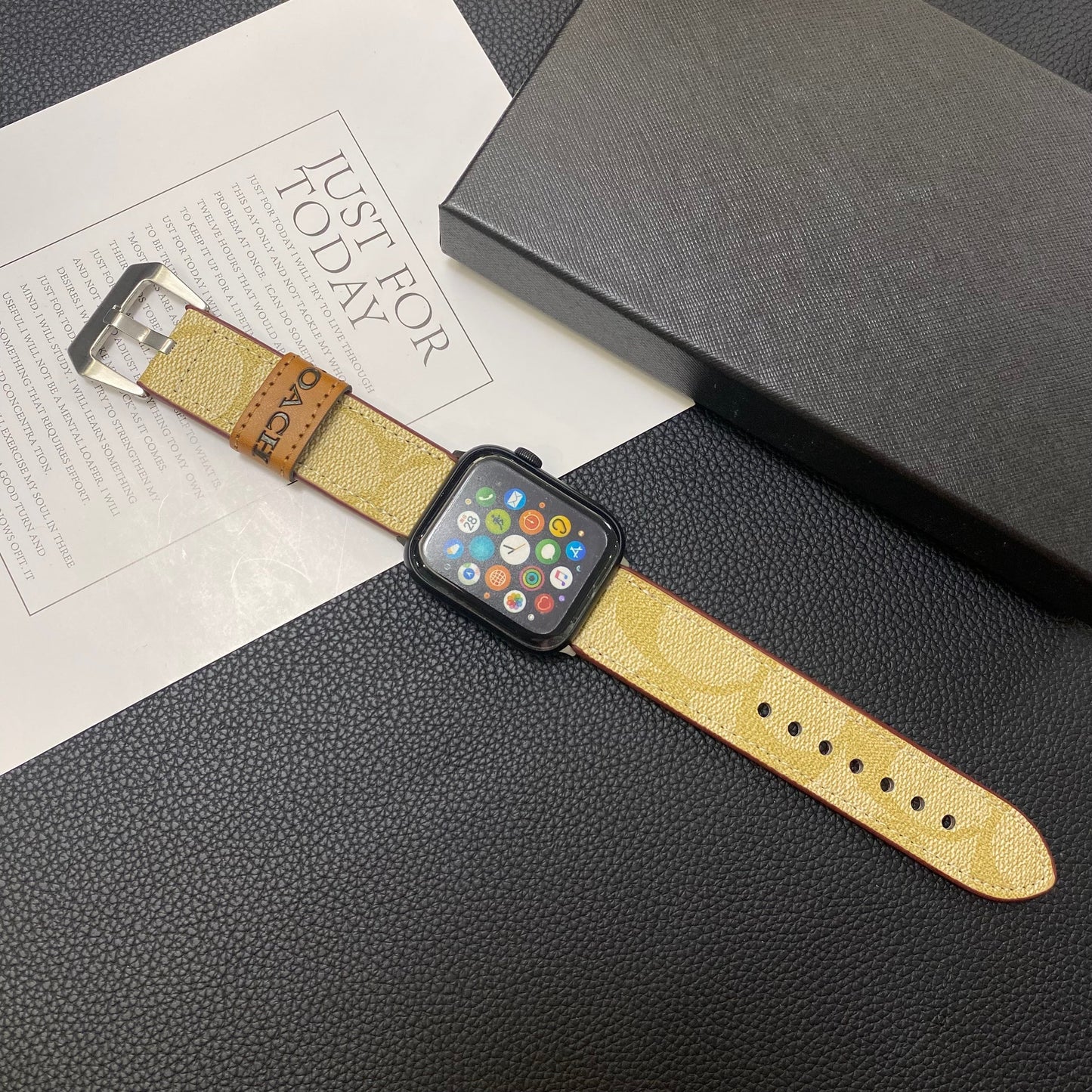 Skinntrener Apple Watch Band Coffee-Yhk244221710