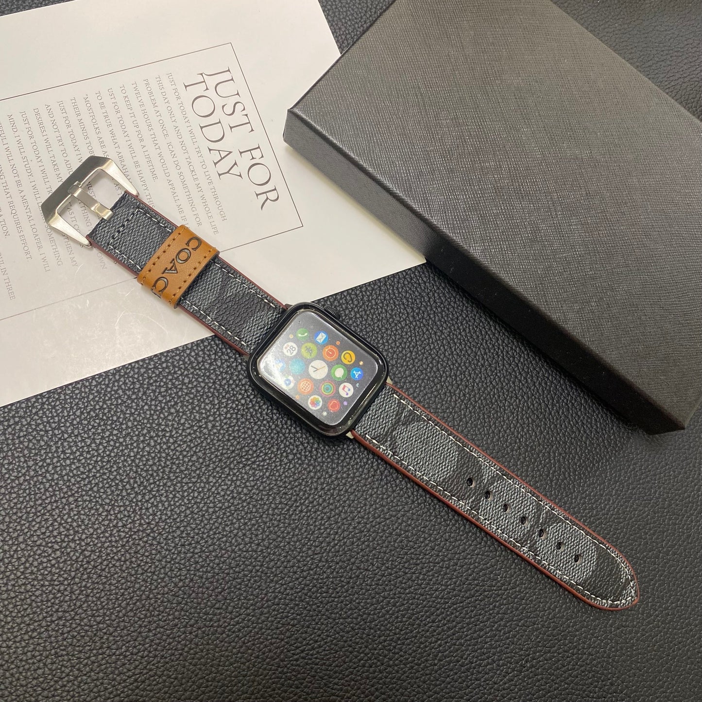 Skinntrener Apple Watch Band Black-Yhk244221710