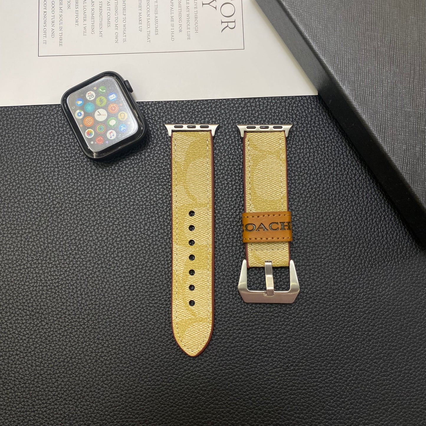 Skinntrener Apple Watch Band Coffee-Yhk244221710
