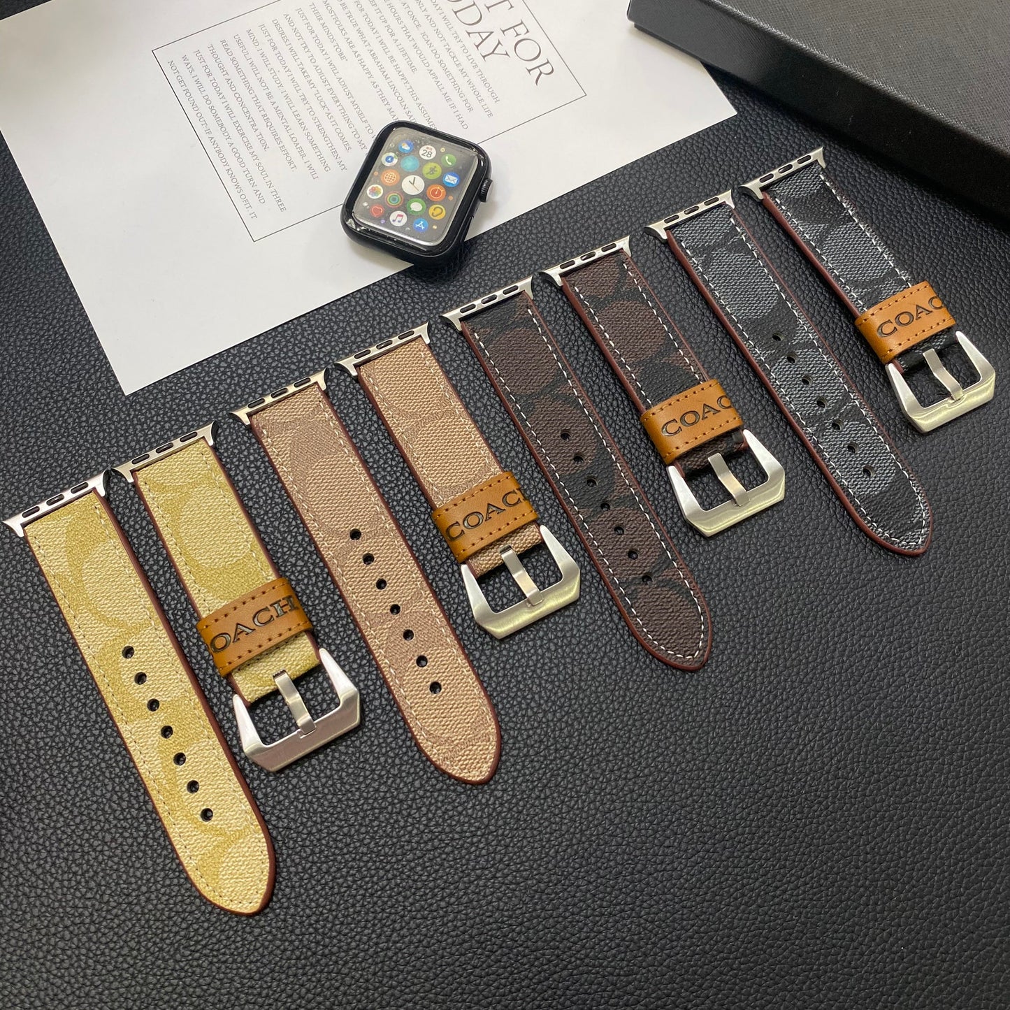 Skinntrener Apple Watch Band Light Brown-Yhk244221710