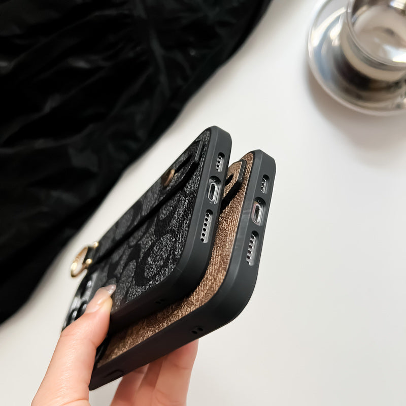 Coach iPhone Hülle mit Halterung Kaffee-SW240330