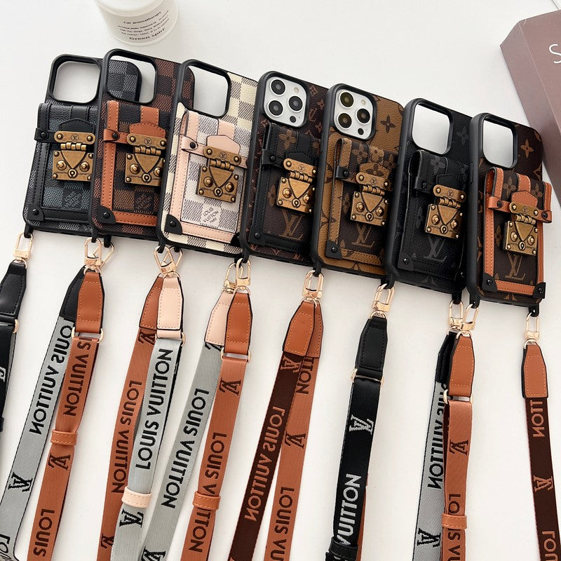 Lou Brown Crossbody Case iPhone