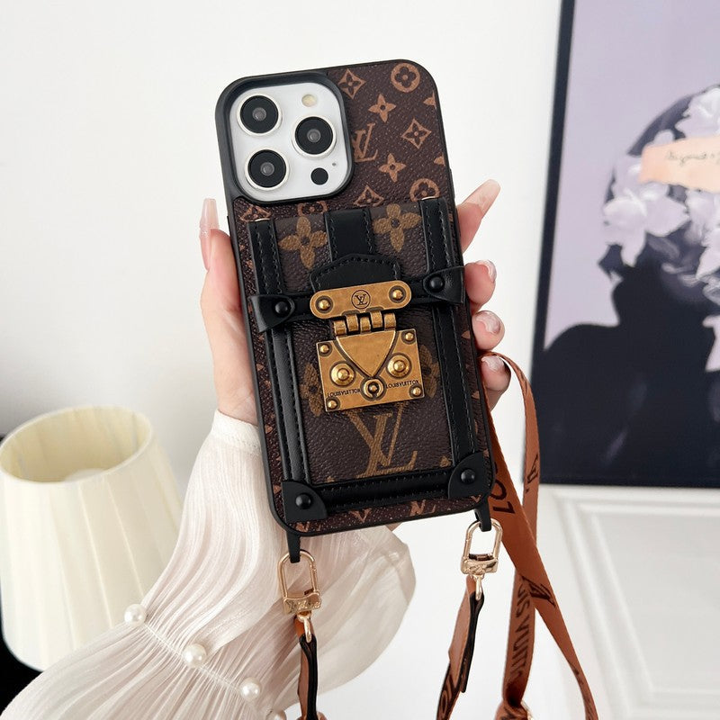Lou Brown Crossbody Case iPhone
