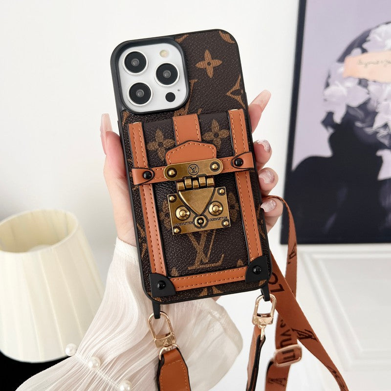 Lou Brown Crossbody Case iPhone