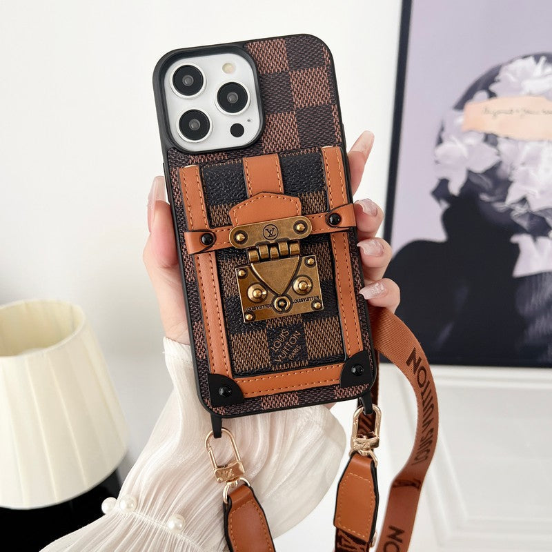 Lou Brown Crossbody Case iPhone