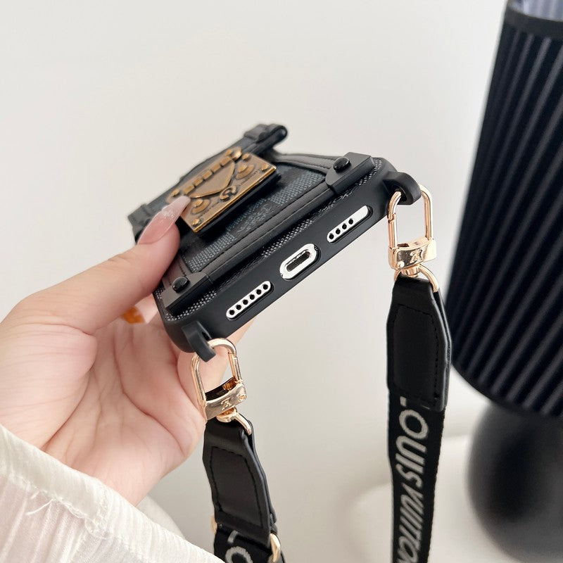 Lou Brown Crossbody Case iPhone