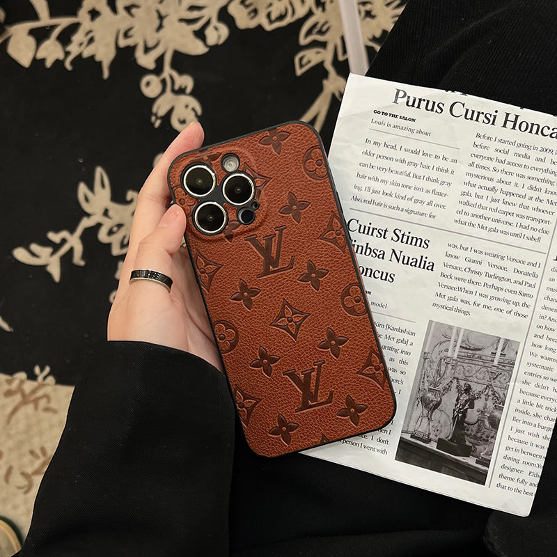 Lou színű bőr iPhone tok