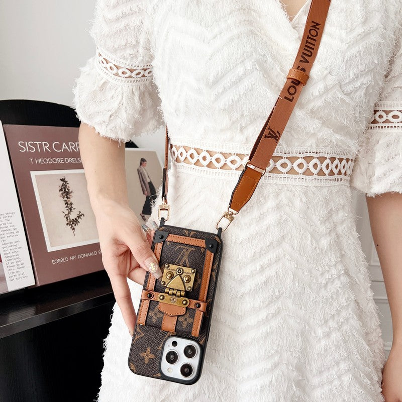 Lou Brown Crossbody Case iPhone