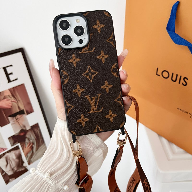 Lou Brown Crossbody iPhone tok