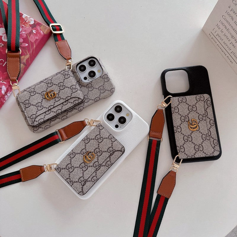 GG Kartenbeutel Crossbody Classic iPhone Case