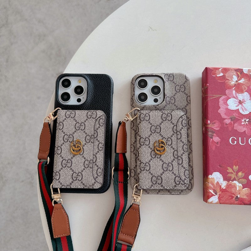 GG Kartenbeutel Crossbody Classic iPhone Case