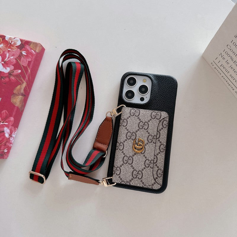 GG Kartenbeutel Crossbody Classic iPhone Case