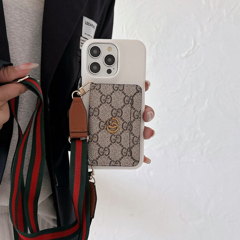 GG Kartenbeutel Crossbody Classic iPhone Case