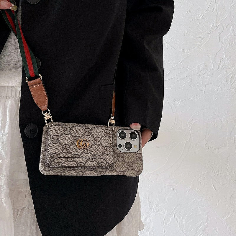GG Kartenbeutel Crossbody Classic iPhone Case