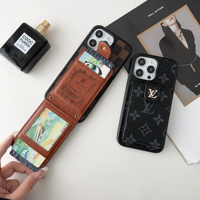 Lou Black & White Card Borse Case iPhone