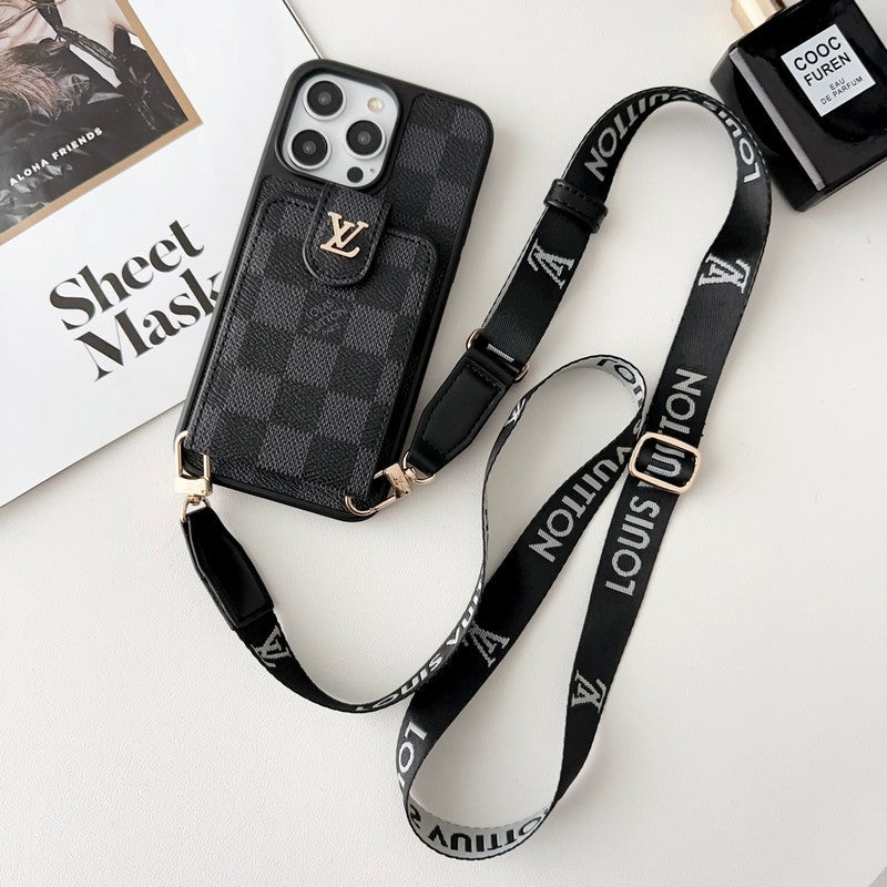 Lou Black & White Crossbody Torka iPhone