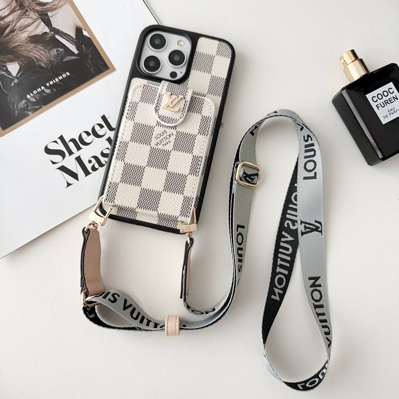Lou Black & White Crossbody Torka iPhone
