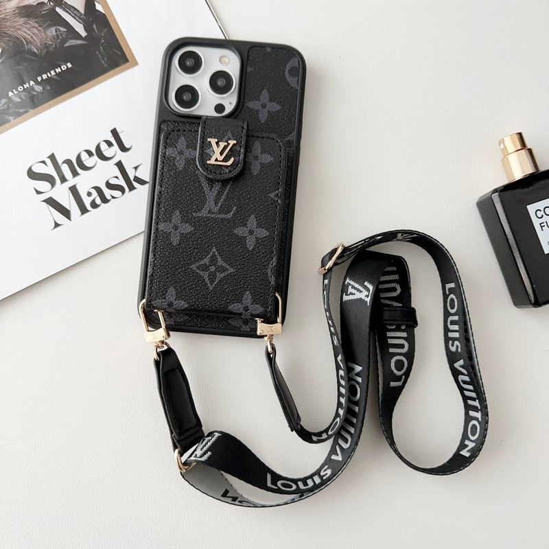 Lou Black & White Crossbody Torka iPhone