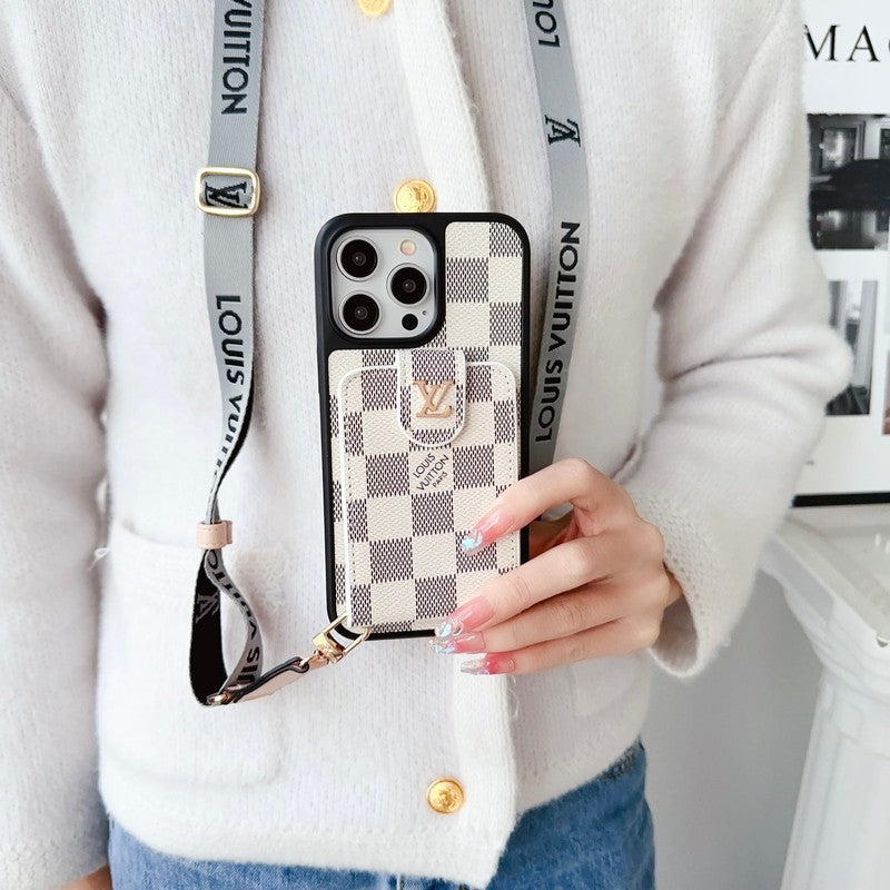 Lou Black & White Crossbody Torka iPhone