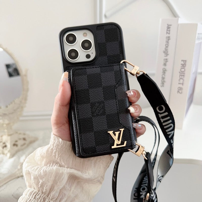 Lou side kort taske crossbody farve iPhone sag