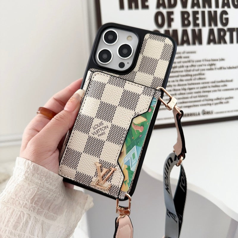Lou side kort taske crossbody farve iPhone sag