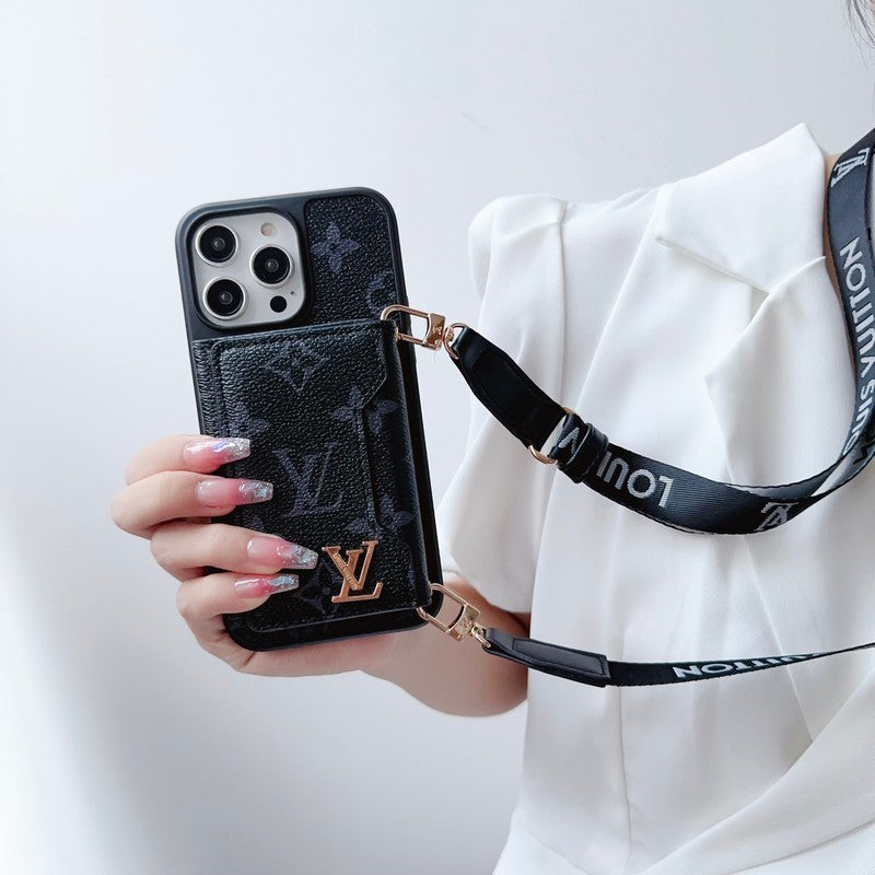 Lou side kort taske crossbody farve iPhone sag