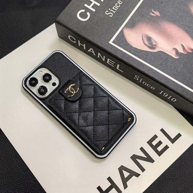 C.C iPhone-Hülle aus Leder zum Umhängen