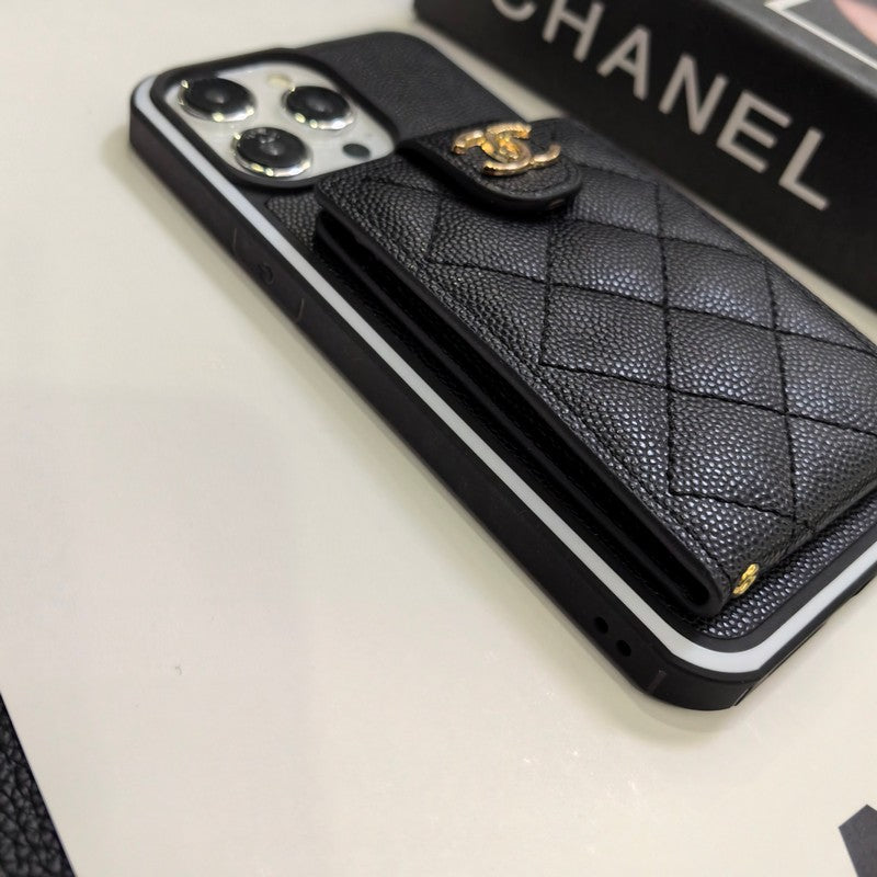 C.C iPhone-Hülle aus Leder zum Umhängen