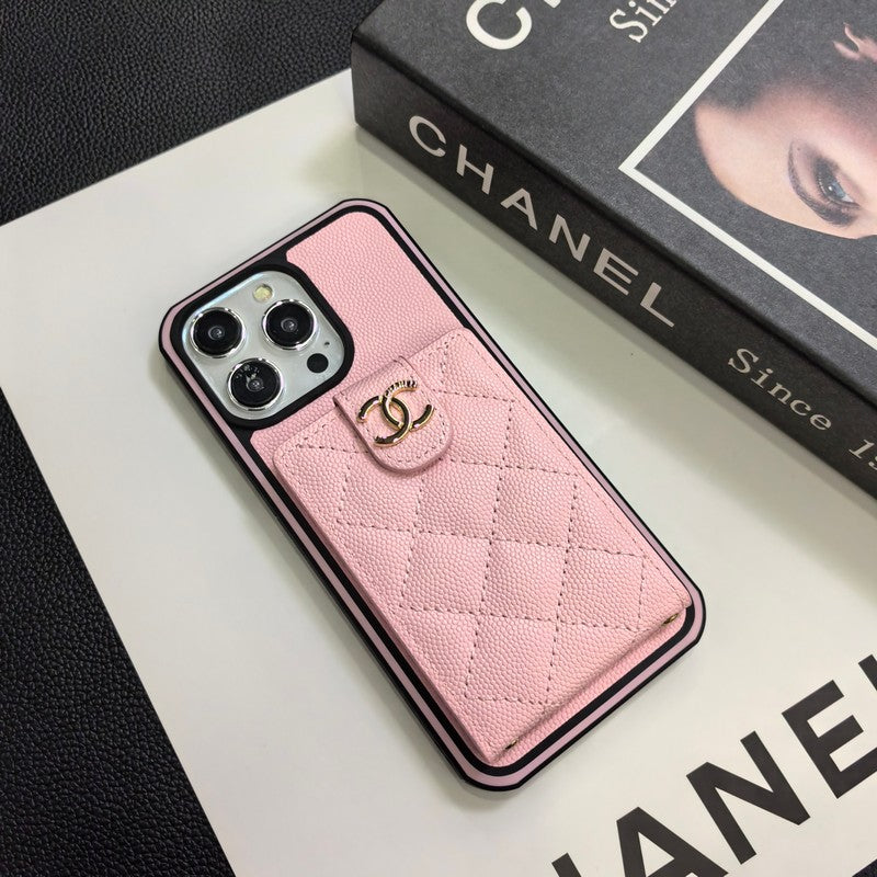 C.C iPhone-Hülle aus Leder zum Umhängen