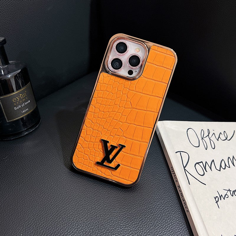 Lou Crocodile Pattern Color Case iPhone