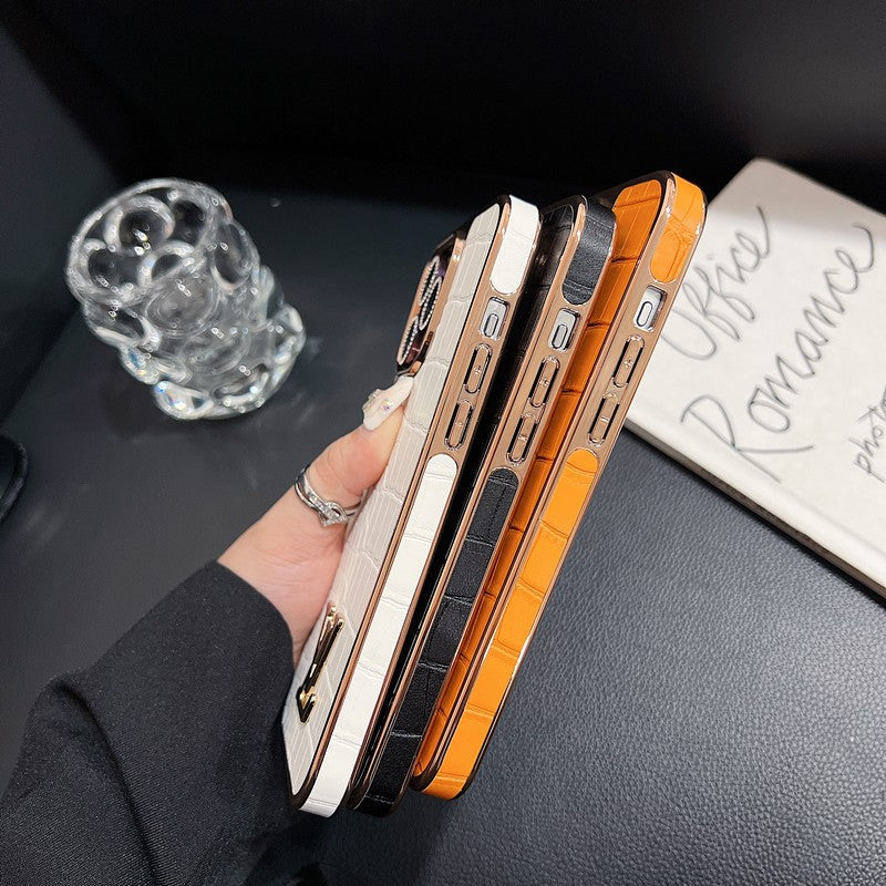 Lou Crocodile Pattern Color Case iPhone