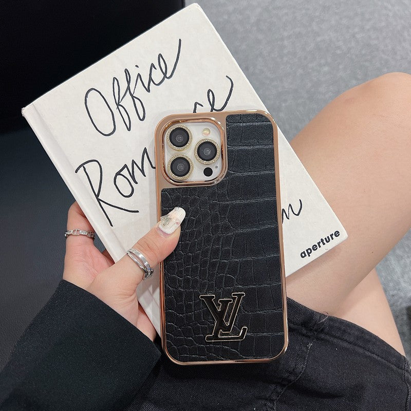 Lou Crocodile Pattern Color Case iPhone