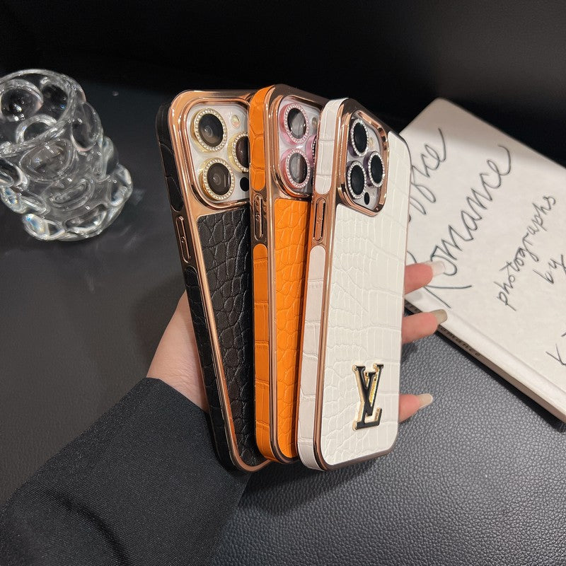 Lou Crocodile Pattern Color Case iPhone