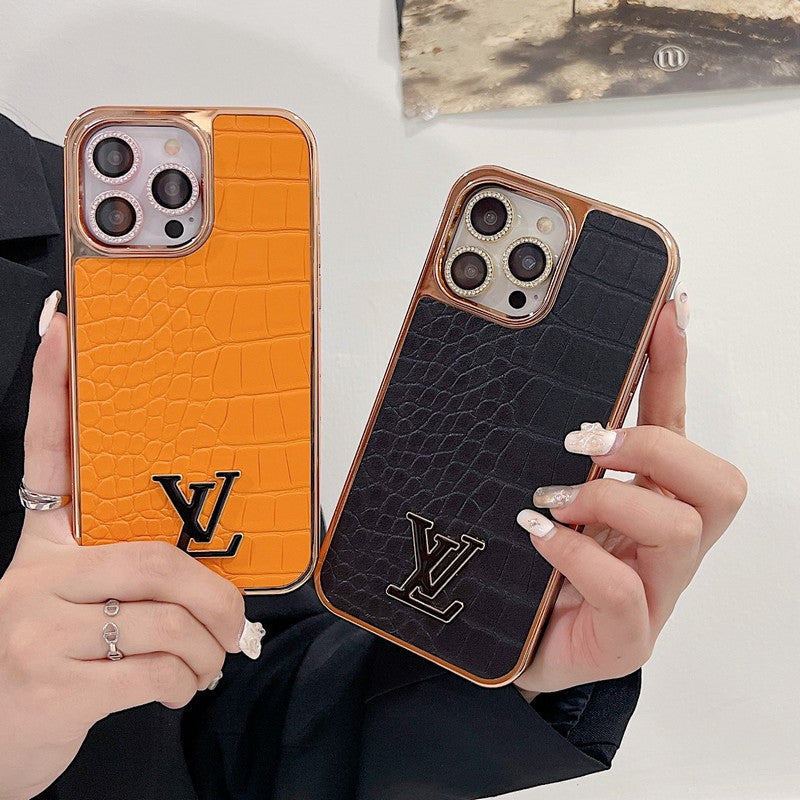 Lou Crocodile Pattern Color Case iPhone