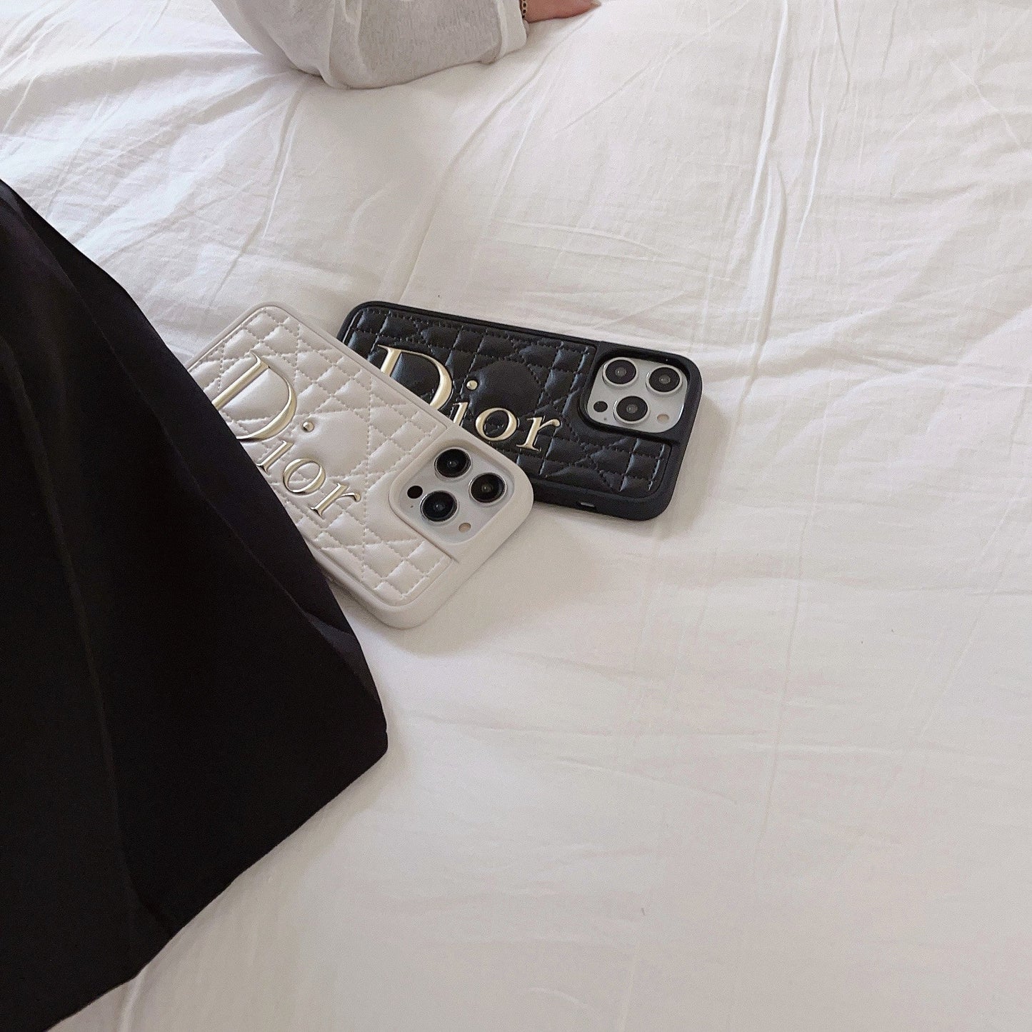 CD arany logó bőr iPhone tok
