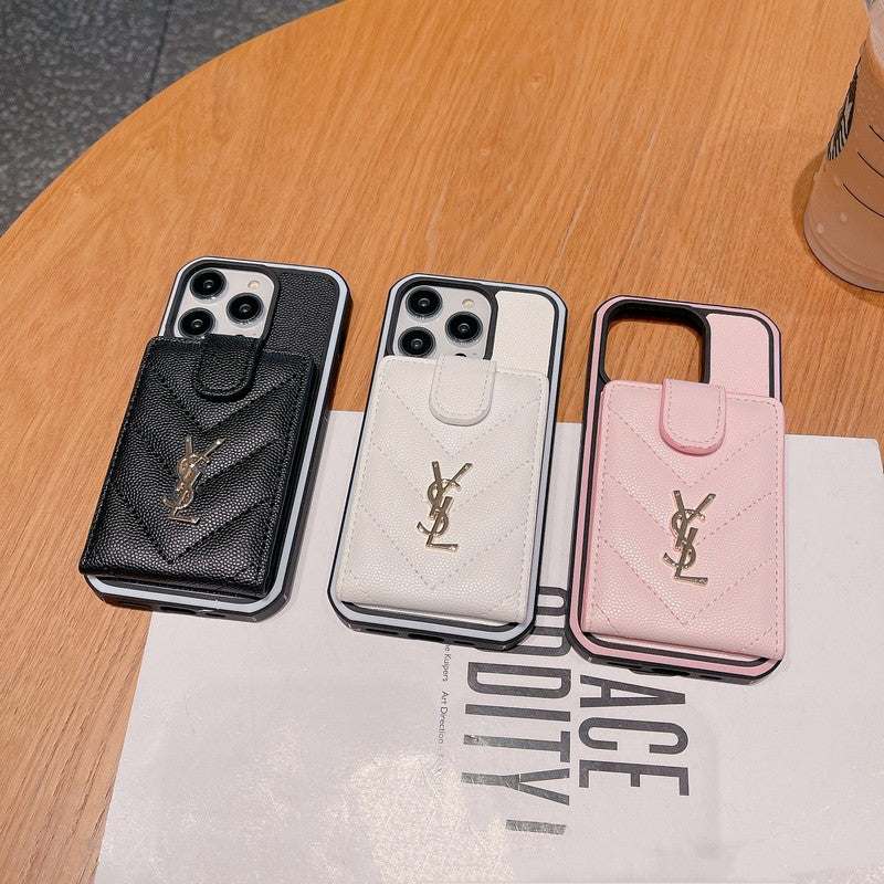 Szent kártya táska színű bőr iPhone tok