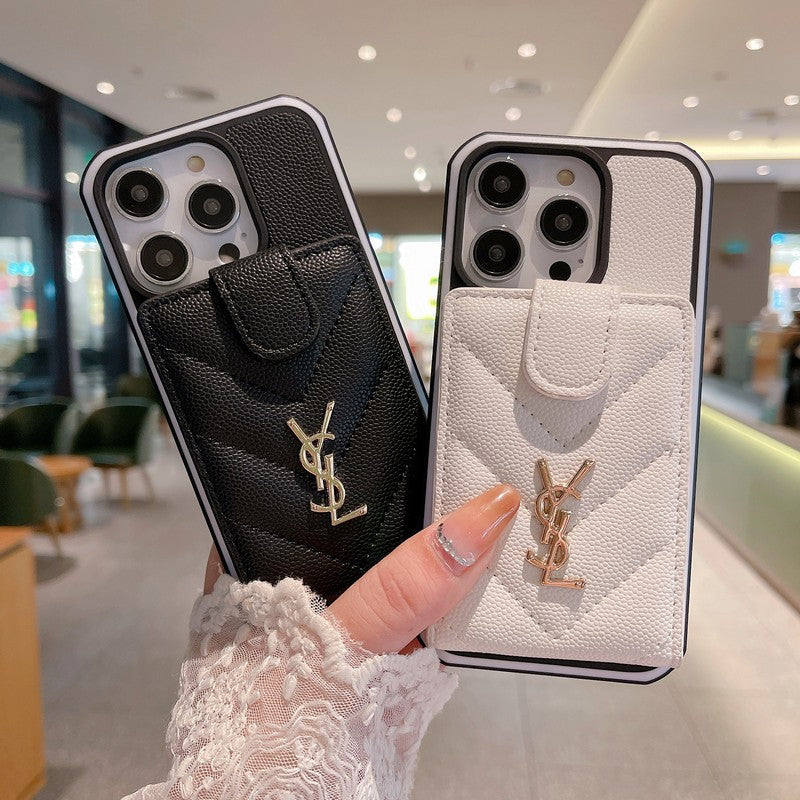 Szent kártya táska színű bőr iPhone tok