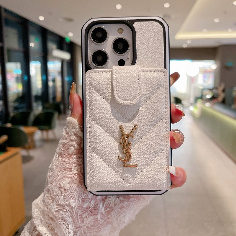 Szent kártya táska színű bőr iPhone tok