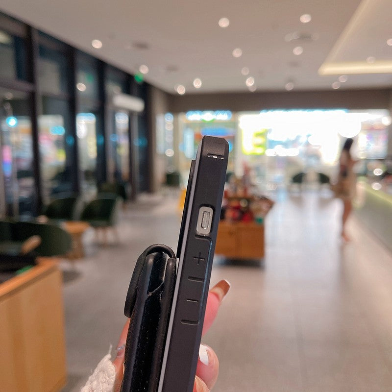 Szent kártya táska színű bőr iPhone tok