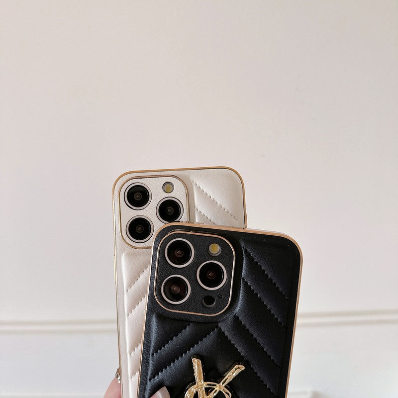 Szent színű bőr iPhone tok