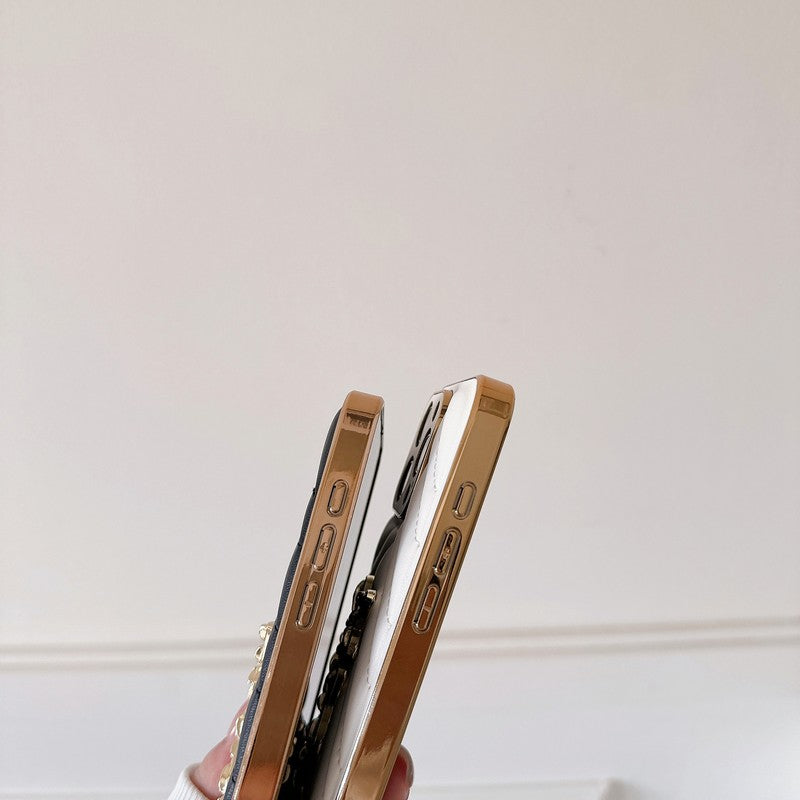 Szent színű bőr iPhone tok