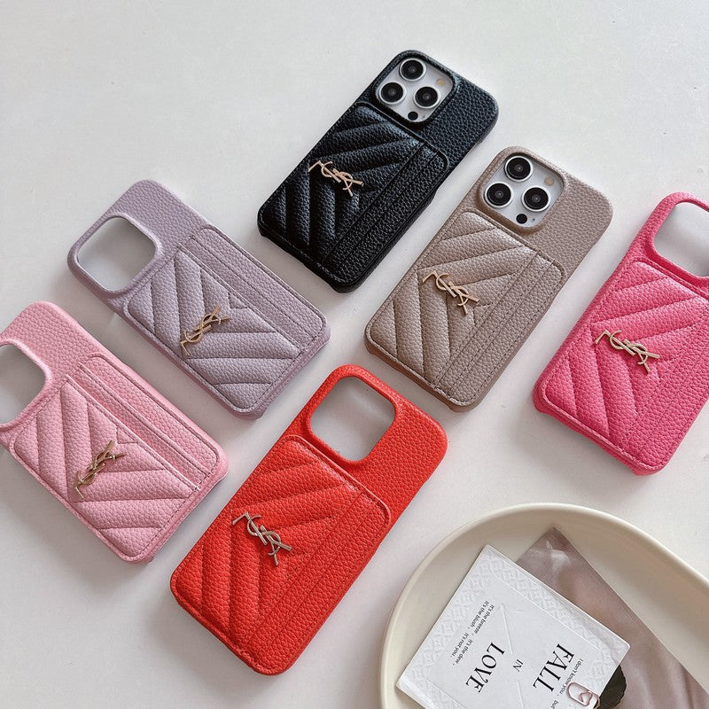 Szent kártya táska színű bőr iPhone tok